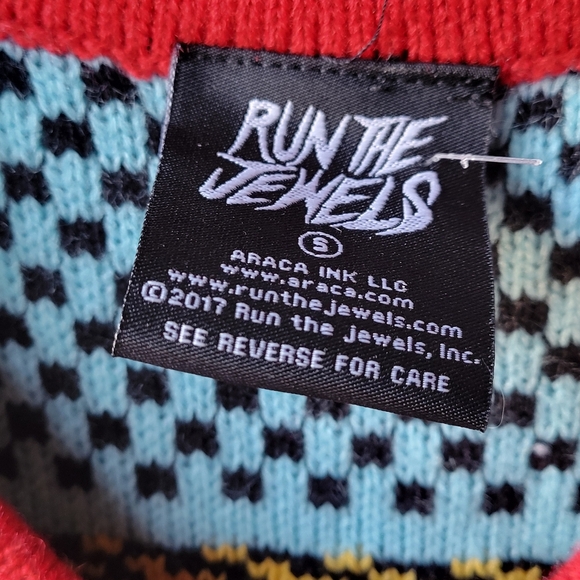 MINT RUN THE JEWELS SWEATER VEST CHRISTMAS SMALL LIMITED EDITION 2017 HIP HOP - Picture 3 of 12